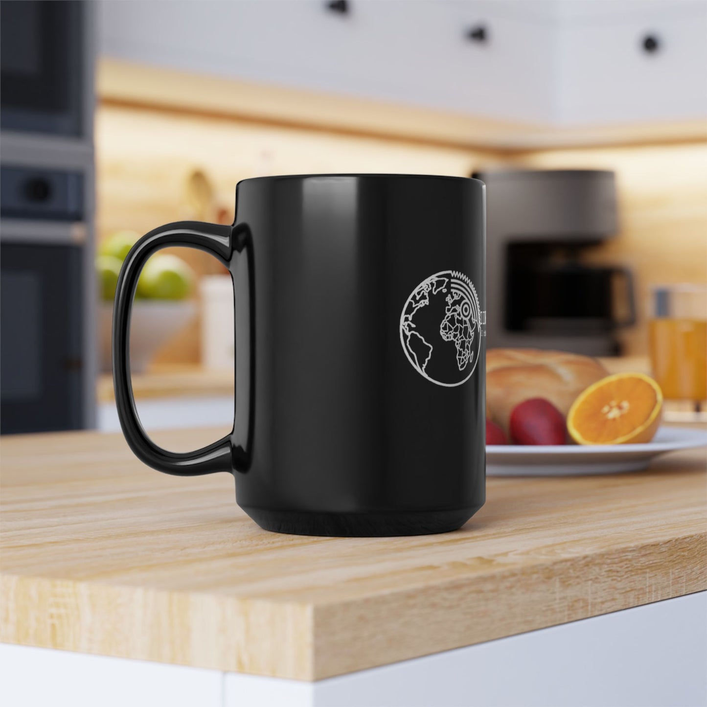 Logistics Division Meridian Outpost Black Mug – Sci‑Fi Explorer Logo Coffee Cup (11oz/15oz)