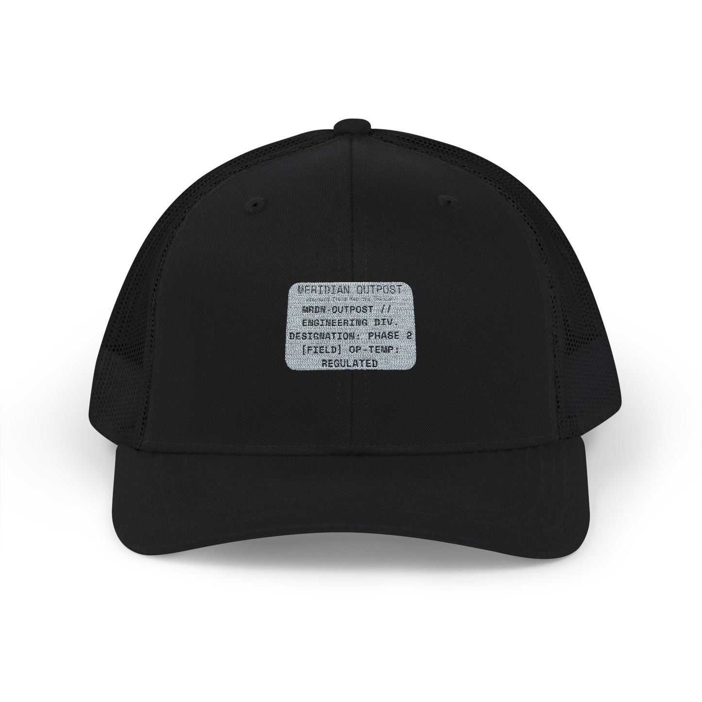 Engineering Division Trucker Cap with Patch — Retro Snapback