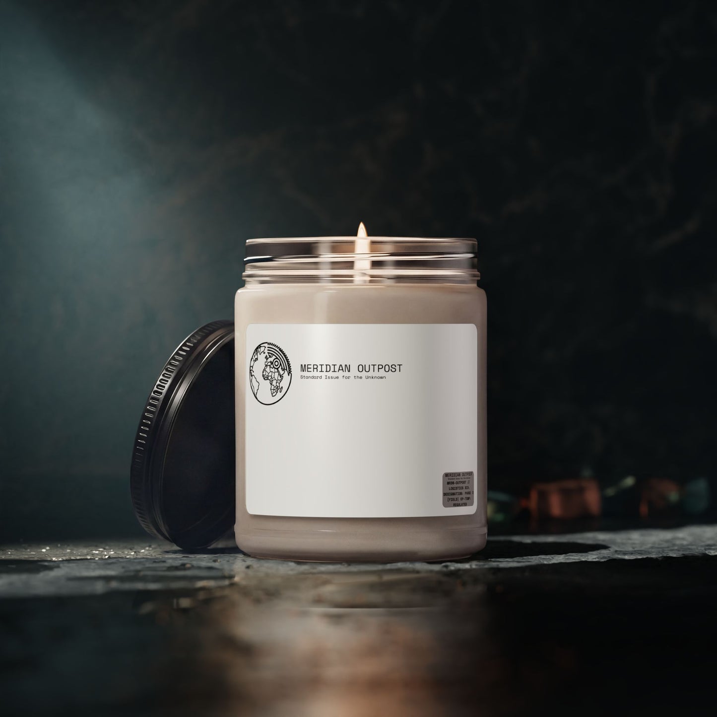 Logistics Division Meridian Outpost Scented Soy Candle 9oz — Clean Minimalist Home Fragrance