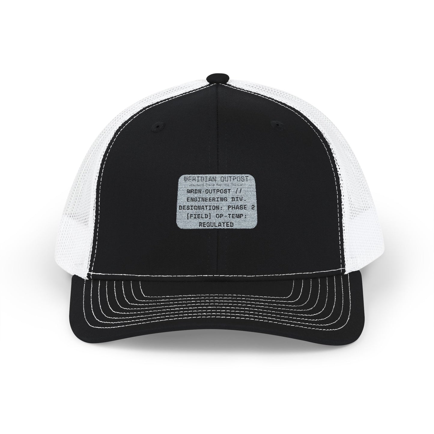 Engineering Division Trucker Cap with Patch — Retro Snapback