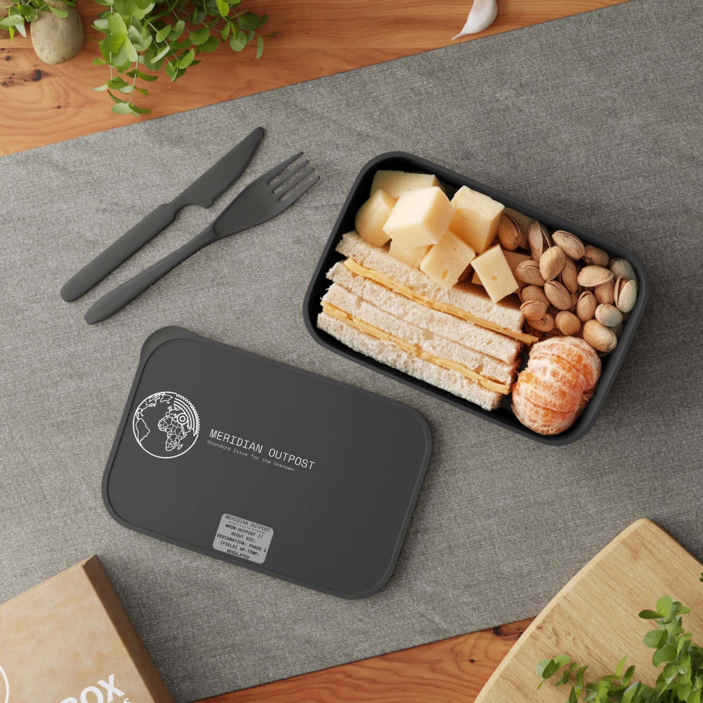 Scout Division Meridian Outpost PLA Bento Box with Band & Utensils — Eco-Friendly Travel Lunch Container