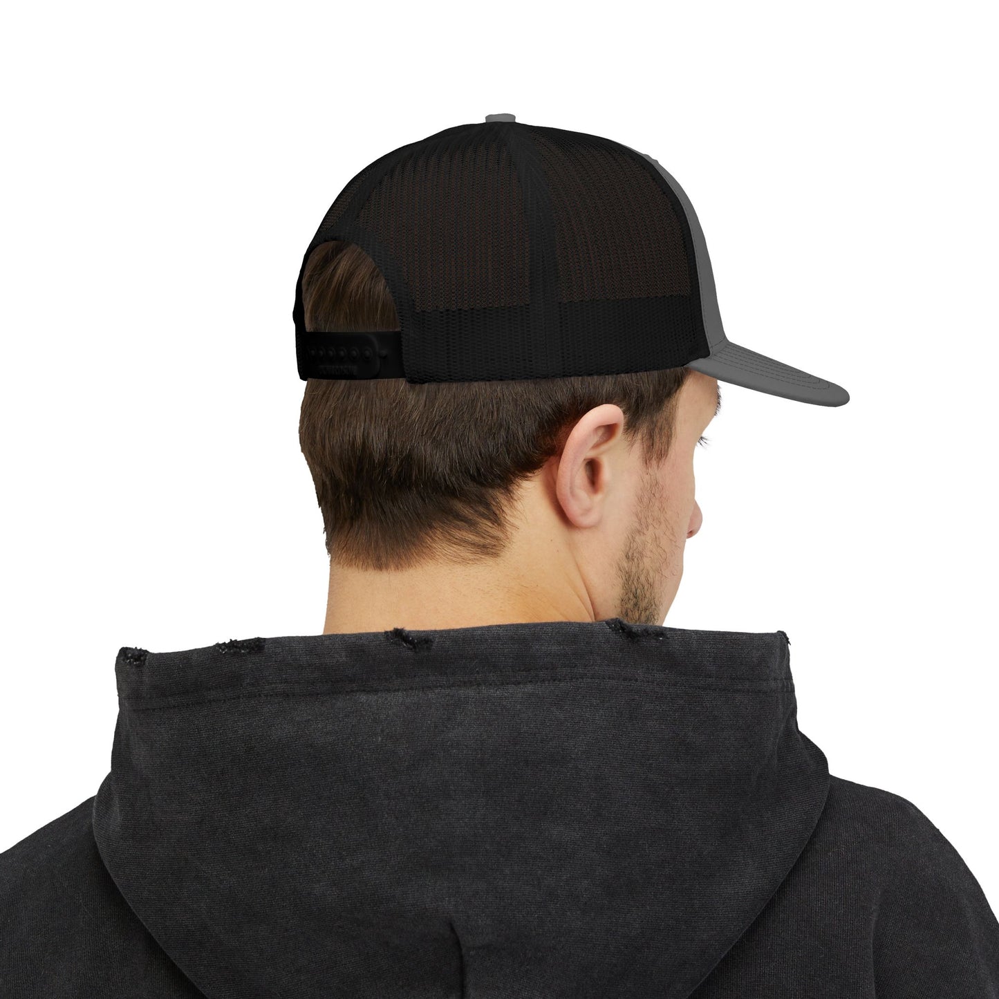 Engineering Division Trucker Cap with Patch — Retro Snapback
