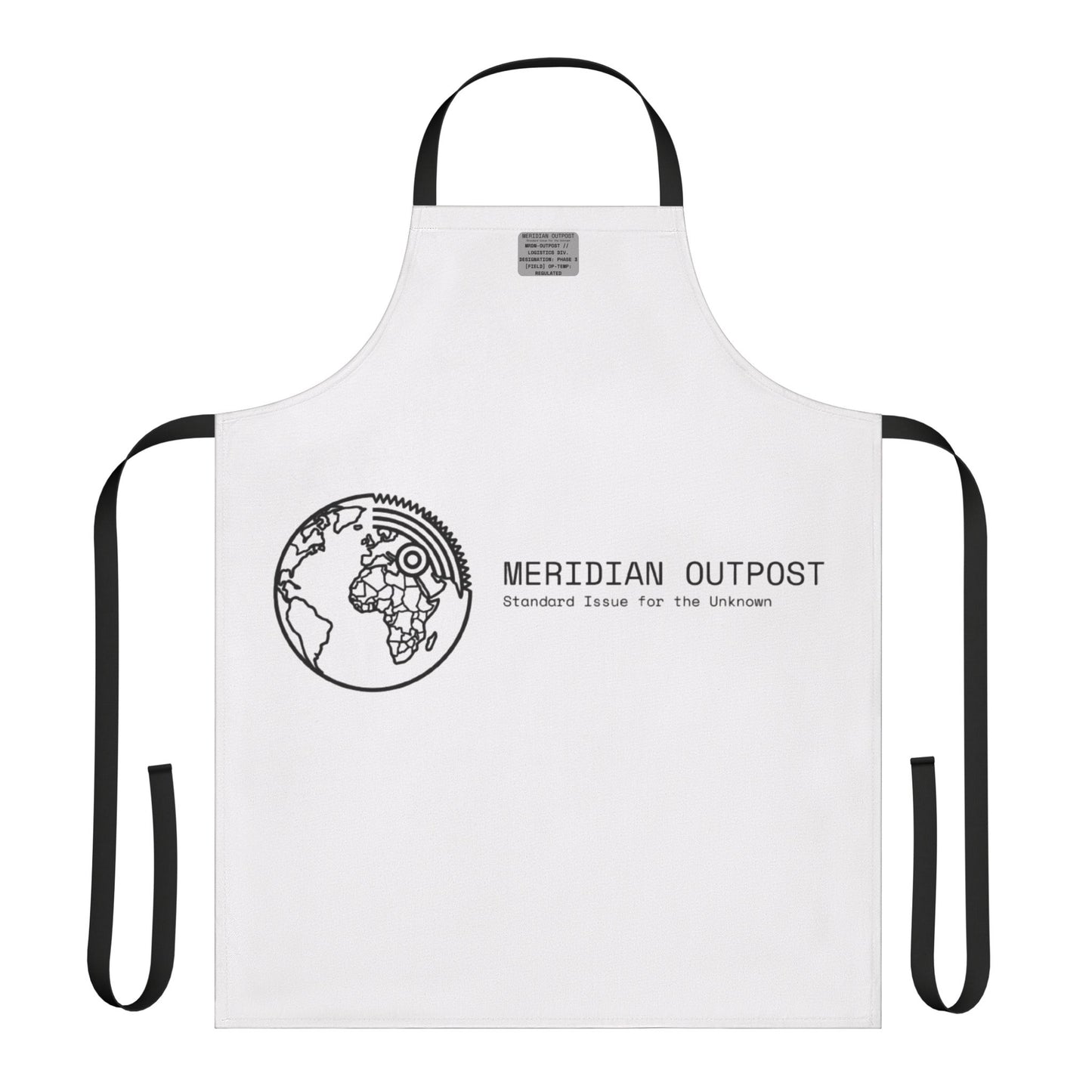 Logistics Division Meridian Outpost Logo Apron — Graphic Cook’s Apron with World Emblem
