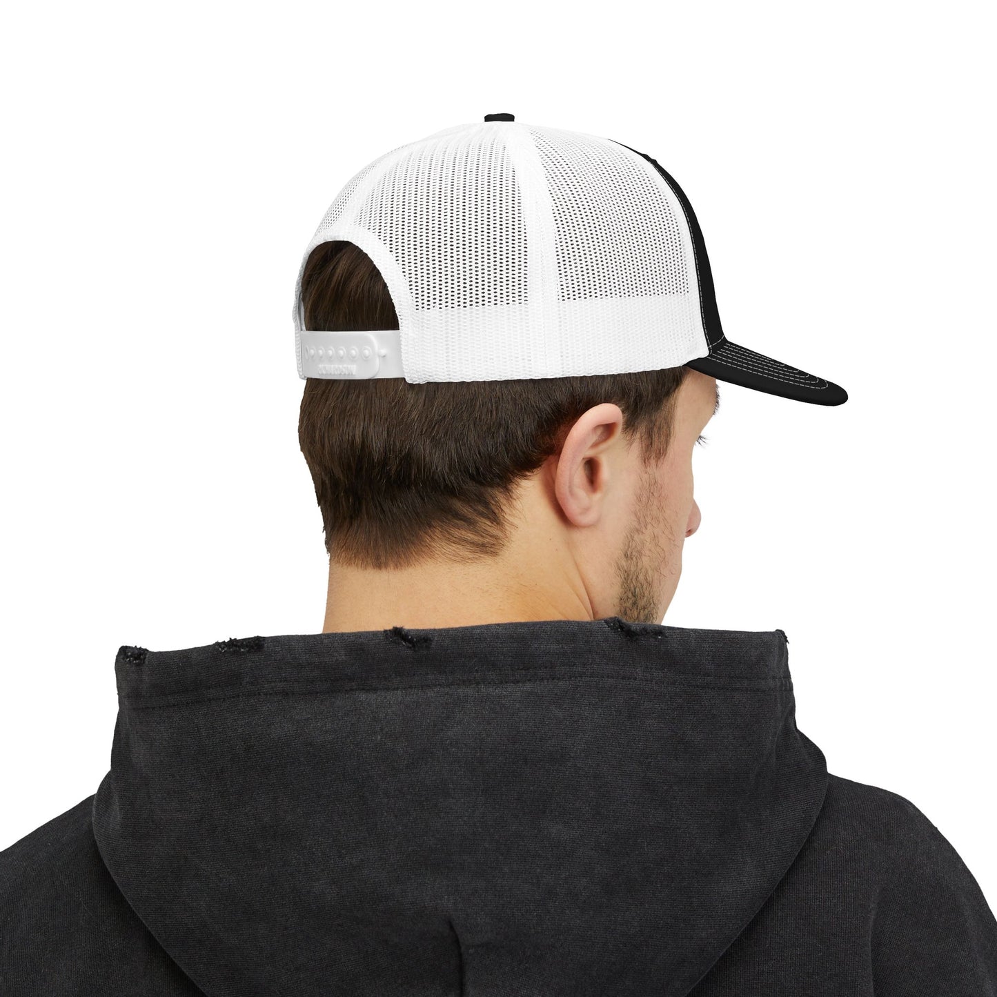 Engineering Division Trucker Cap with Patch — Retro Snapback