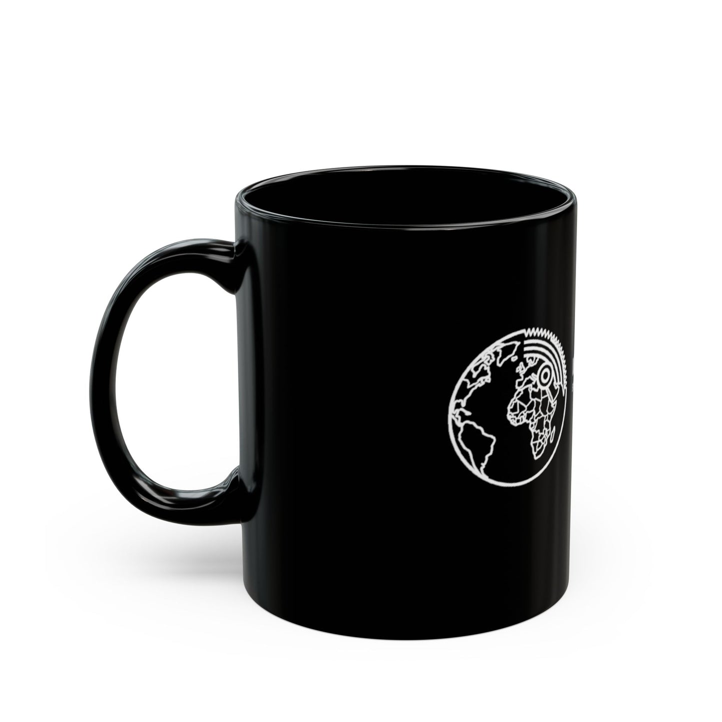 Logistics Division Meridian Outpost Black Mug – Sci‑Fi Explorer Logo Coffee Cup (11oz/15oz)