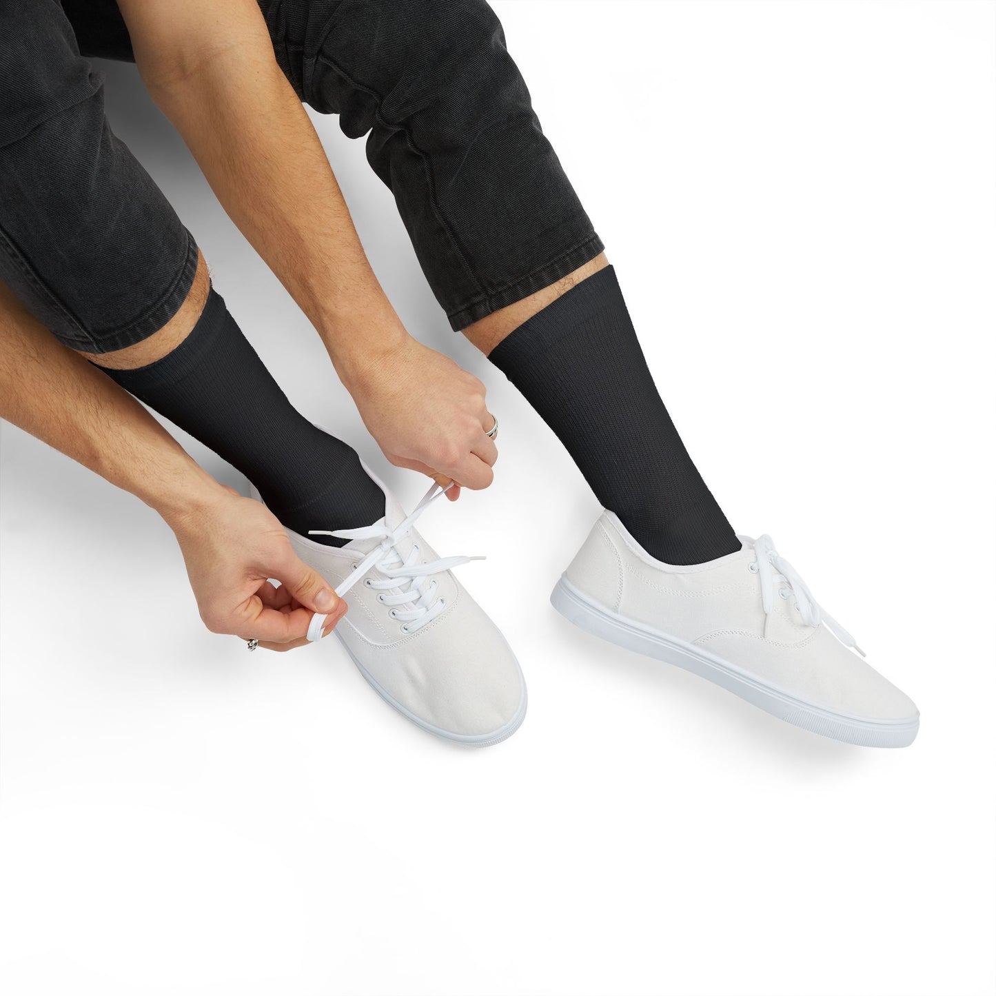 Scout Division Black Sublimation Crew Socks with Globe Logo — Minimal Earth Graphic