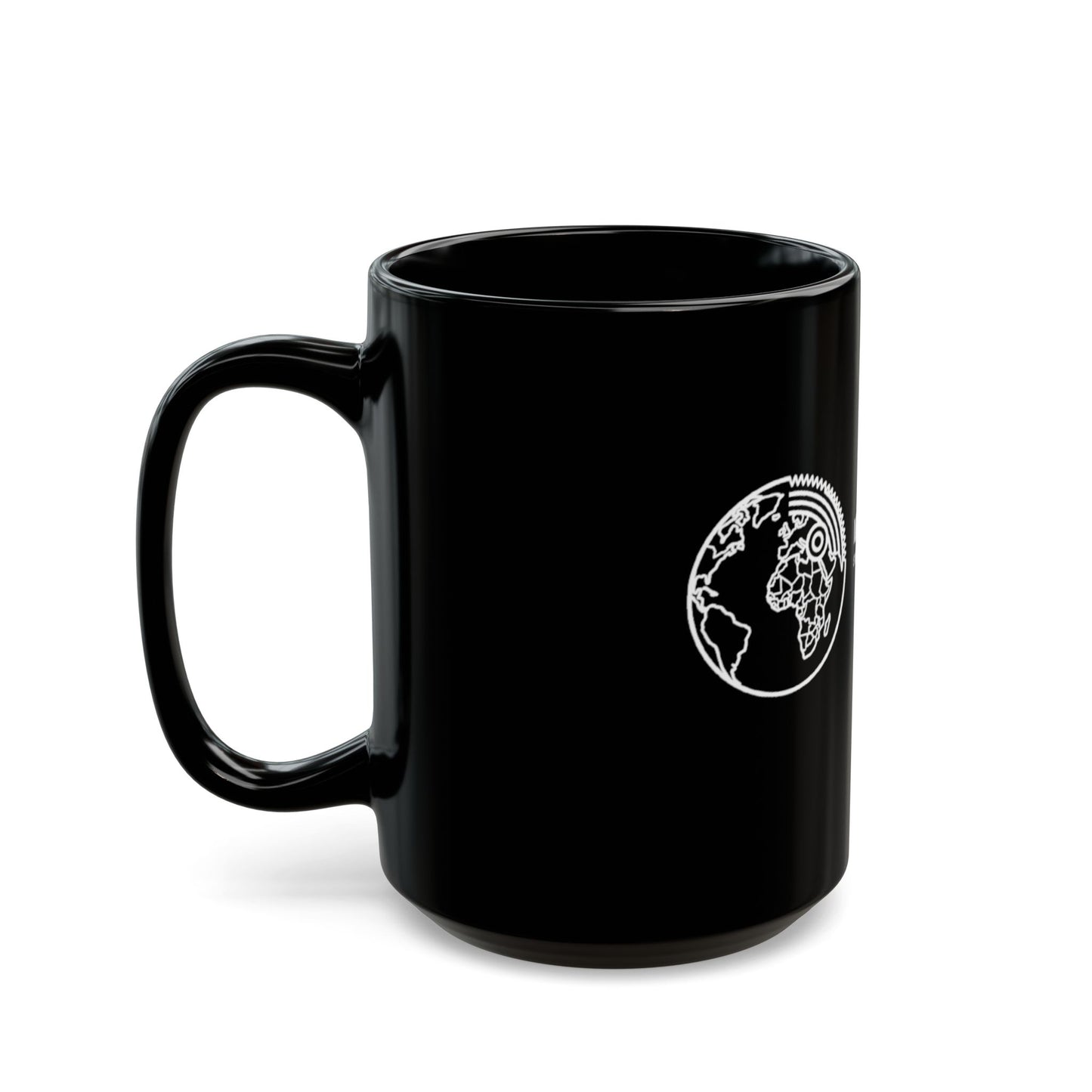 Logistics Division Meridian Outpost Black Mug – Sci‑Fi Explorer Logo Coffee Cup (11oz/15oz)