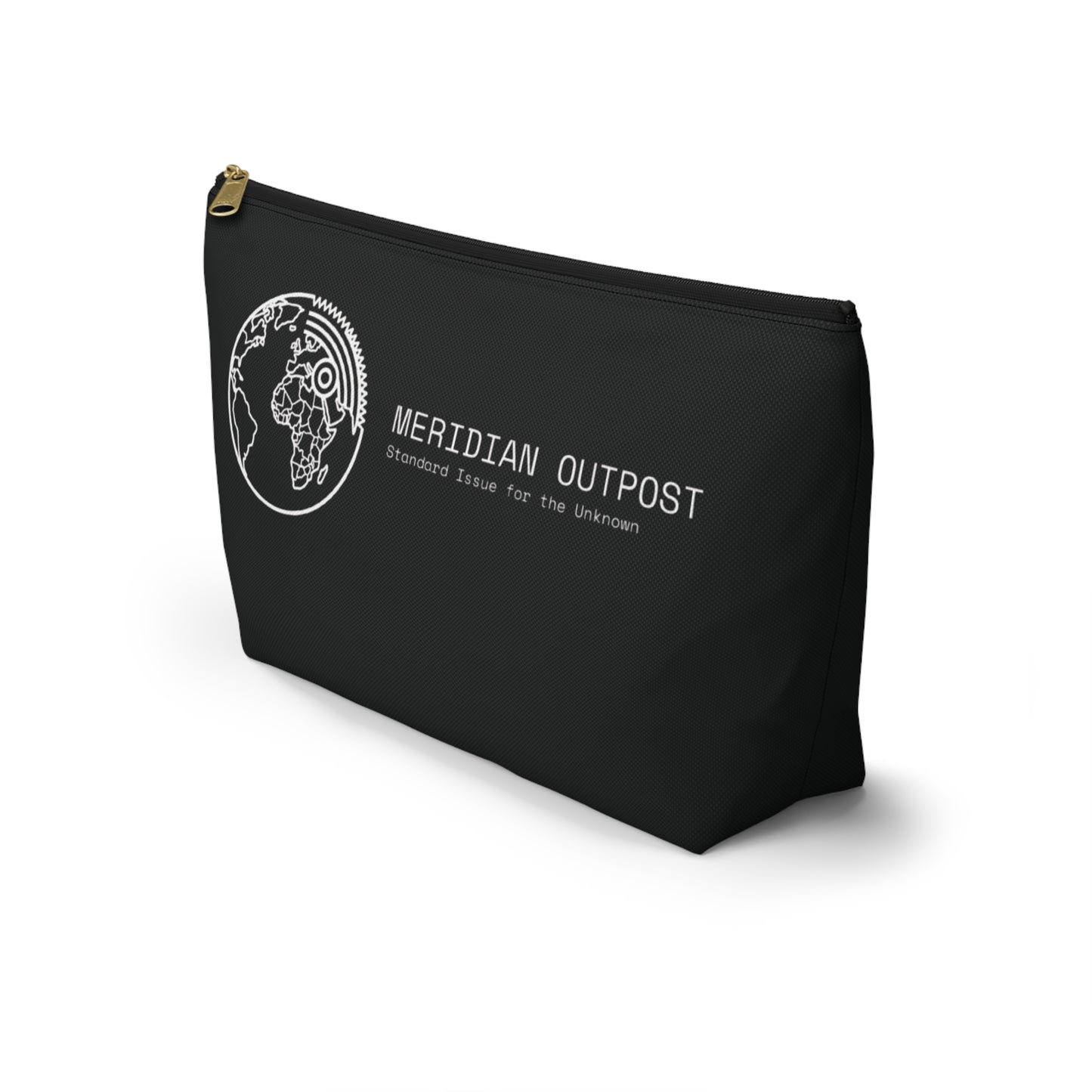 Engineering Division Meridian Outpost Accessory Pouch — Tactical Travel Makeup Bag with Tech Print