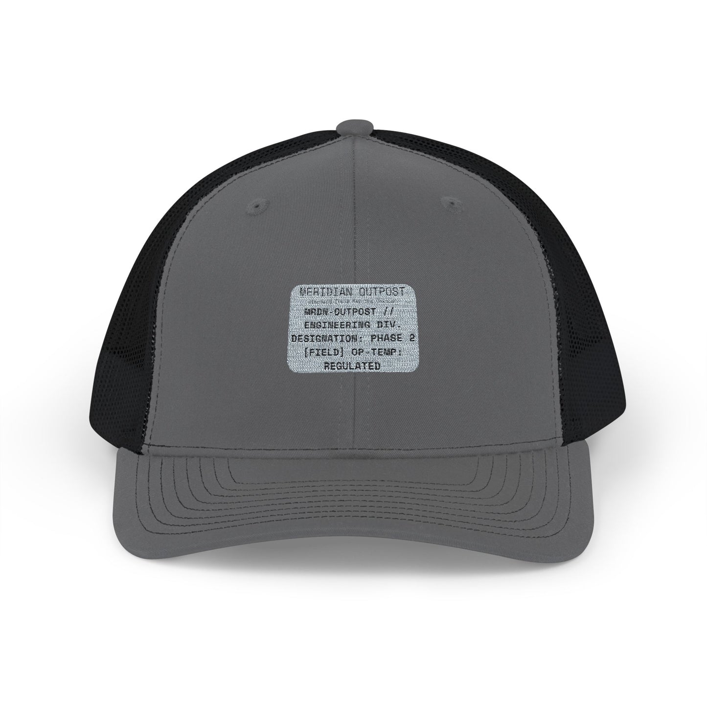 Engineering Division Trucker Cap with Patch — Retro Snapback